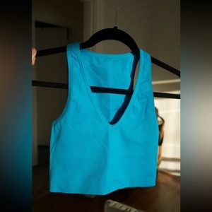 Athleta Aurora Seamless Crop Rib Tank Size XS